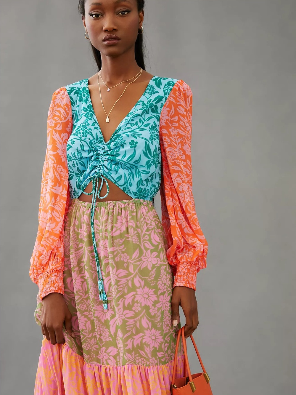 Farm Rio × Anthropologie Cutout
Maxi Dress